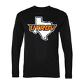 Men's UTRGV Vaqueros Polyester Long Sleeve T-Shirt - Black