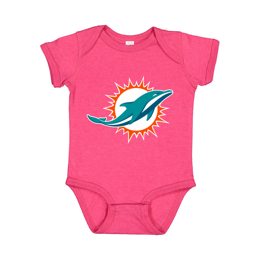 Miami Dolphins Baby Romper Onesie - Pink
