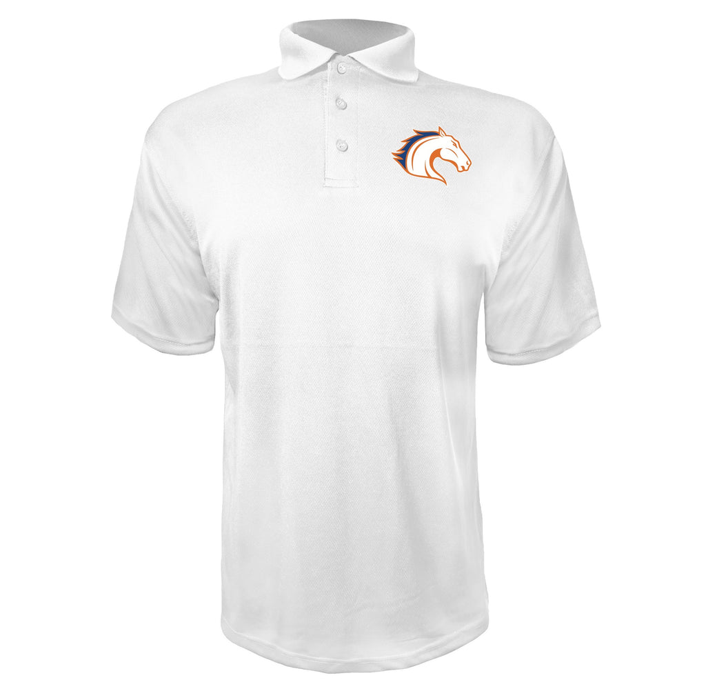 Texas Arlington Mavericks White polyester polo