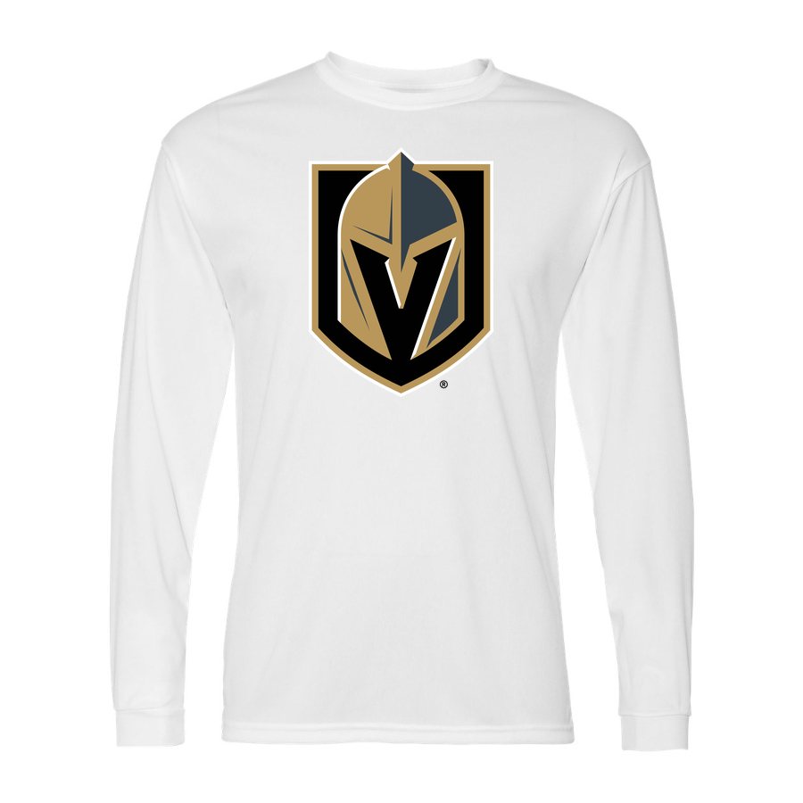 Men's Vegas Golden Knights Polyester Long Sleeve T-Shirt - White