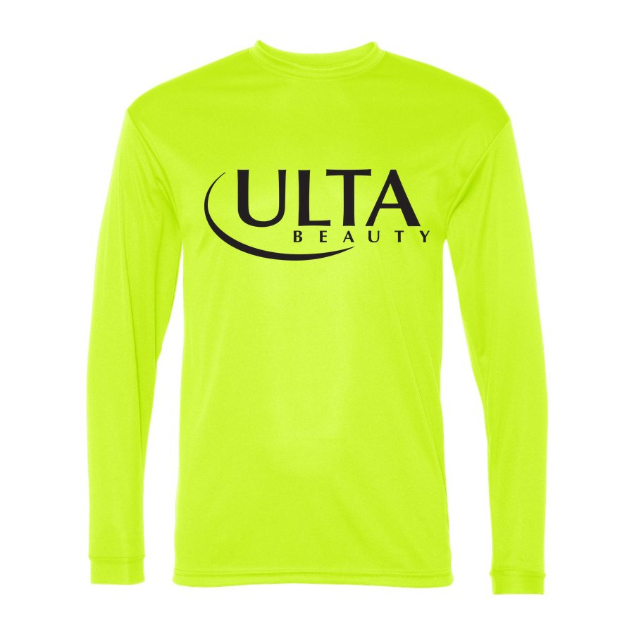 Men's Ulta Beauty Polyester Long Sleeve T-Shirt - Safety Yellow