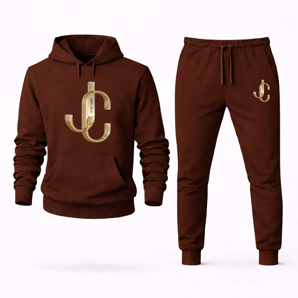 Jimmy Choo Hoodie and Joggers Set - Brown