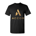 Men's Accor logo Cotton T-Shirt - Black