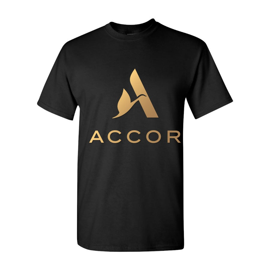 Men's Accor logo Cotton T-Shirt - Black