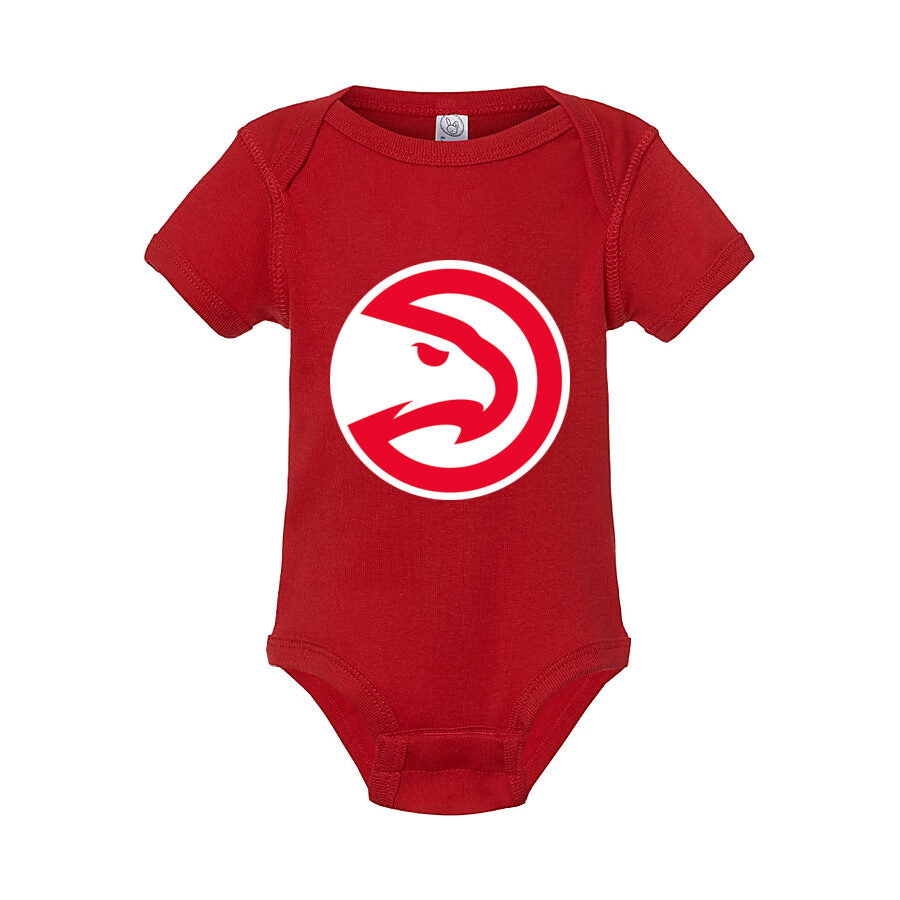 Atlanta Hawks Baby Romper Onesie - Red
