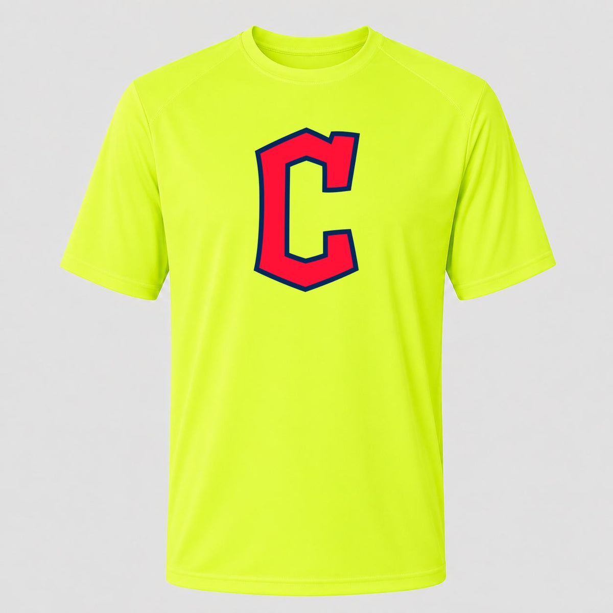 Men's Cleveland Guardians Performance T-Shirt - Safety Green