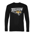 Men's Towson Tigers Polyester Long Sleeve T-Shirt - Black
