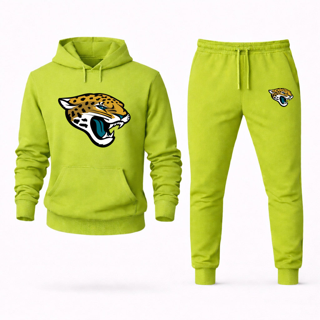 Jacksonville Jaguars Hoodie and Joggers Set - Lime Green