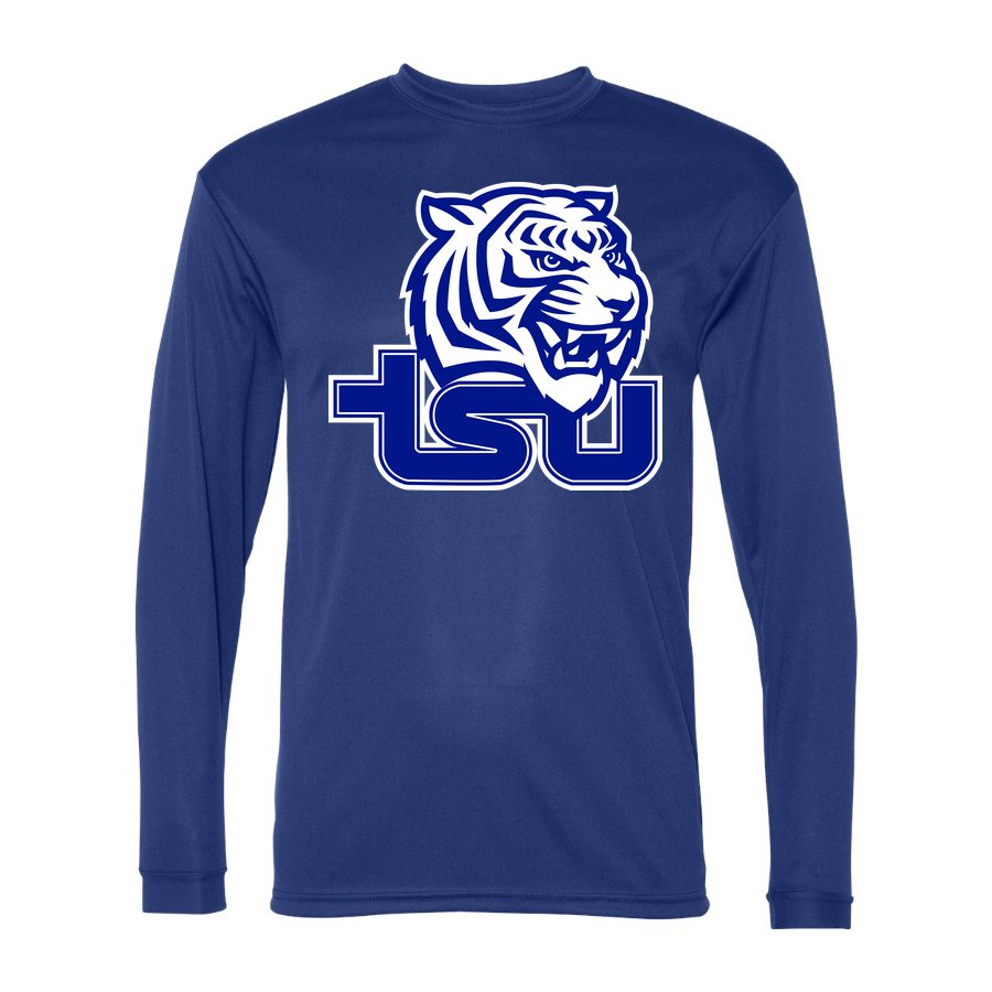 Men's Tennessee State Tigers Polyester Long Sleeve T-Shirt - Royal Blue