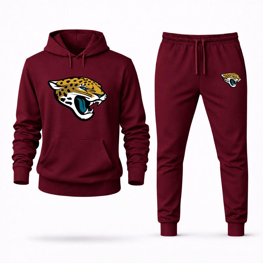 Jacksonville Jaguars Hoodie and Joggers Set - Burgundy