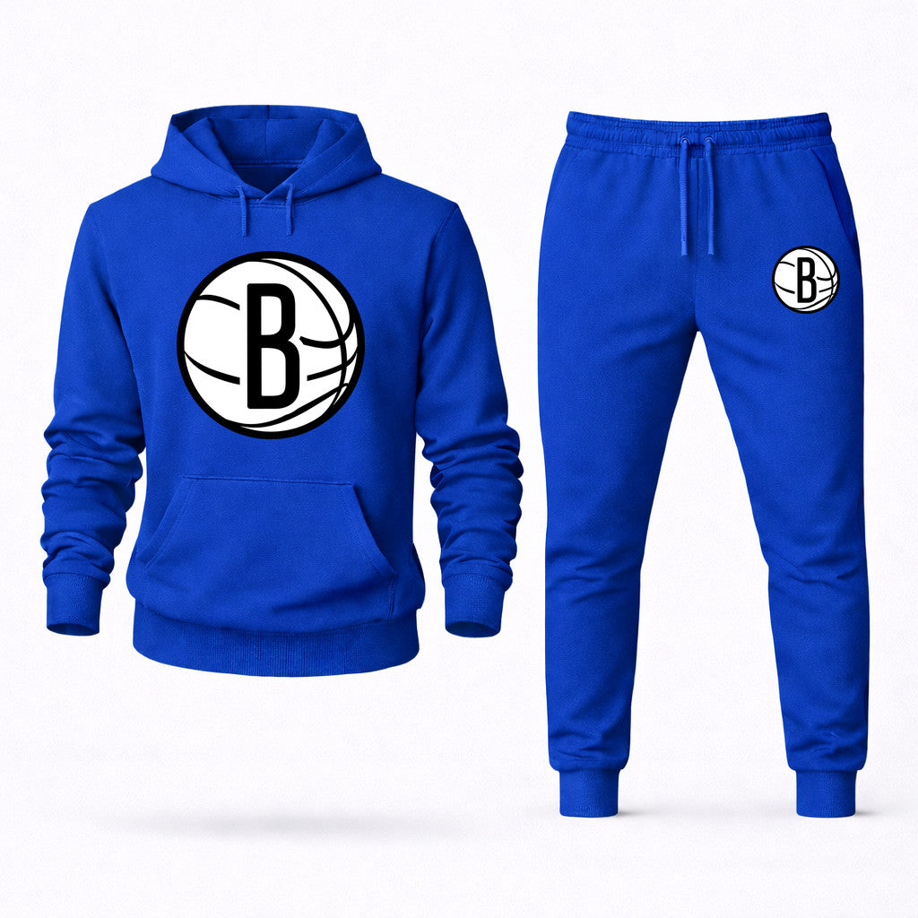 Brooklyn Nets Hoodie and Joggers Set - Blue
