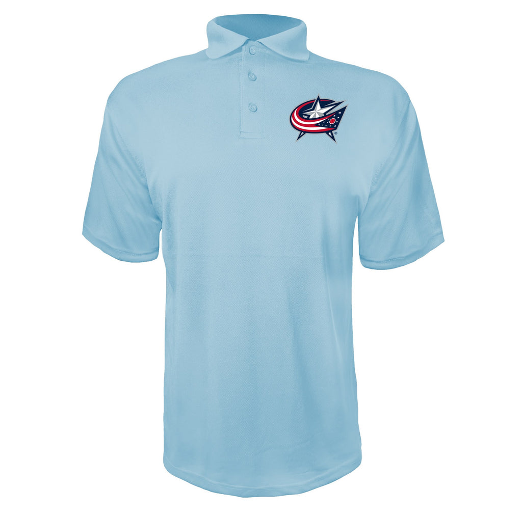 Columbus Blue Jackets Sky Blue polyester polo