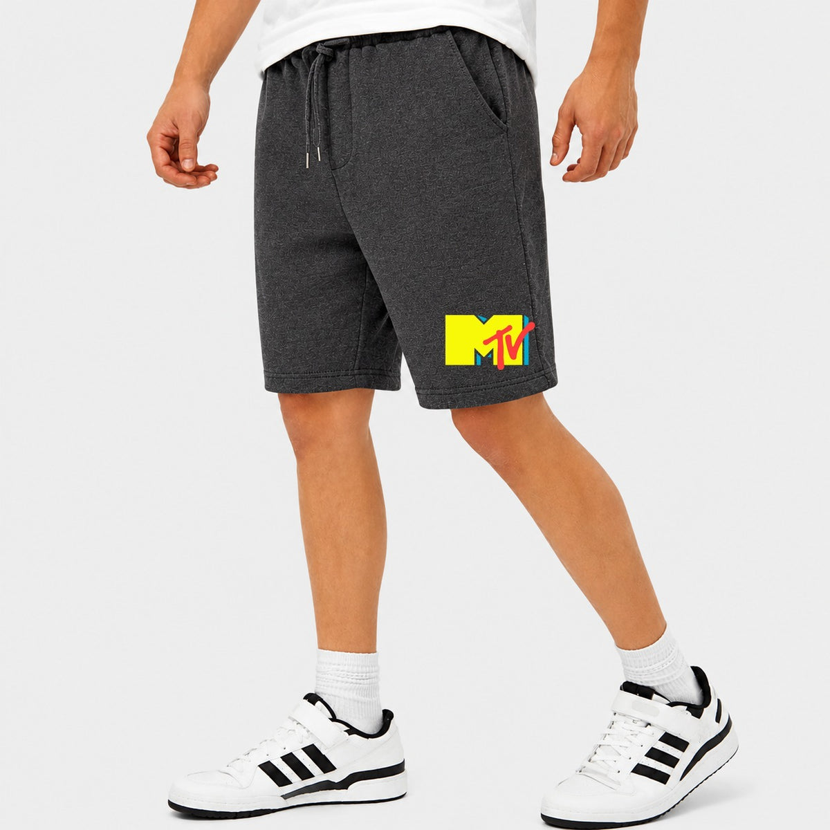 Men's MTV Cotton Shorts - Charcoal