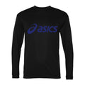 Men's Asics Polyester Long Sleeve T-Shirt - Black