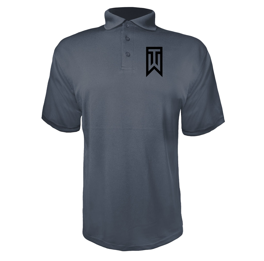 Tiger Woods Charcoal polyester polo