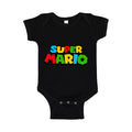 Super Mario Baby Romper Onesie - Black