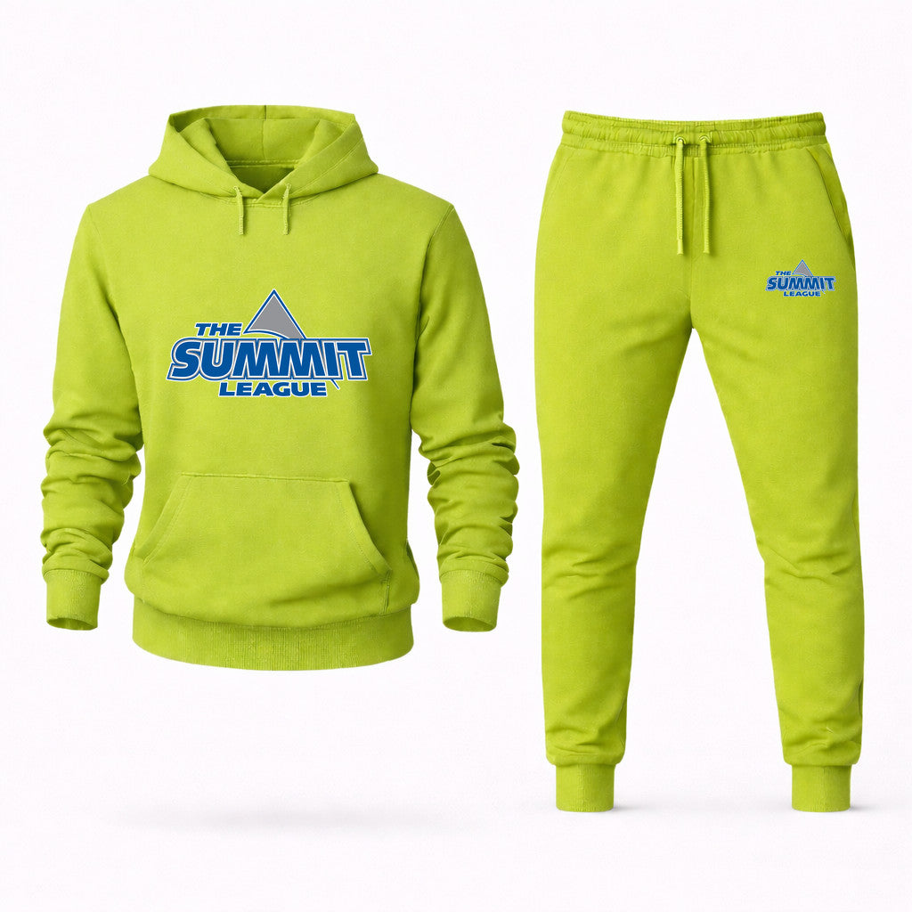 The Summit League Hoodie and Joggers Set - Lime Green