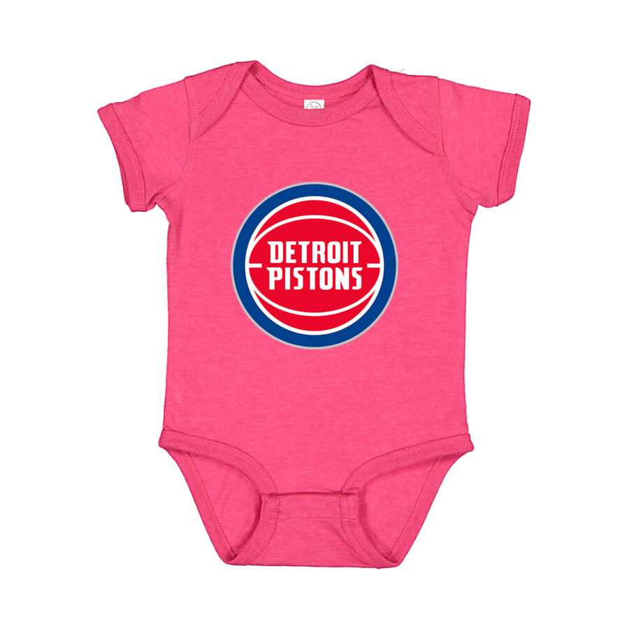 Detroit Pistons Baby Romper Onesie - Pink