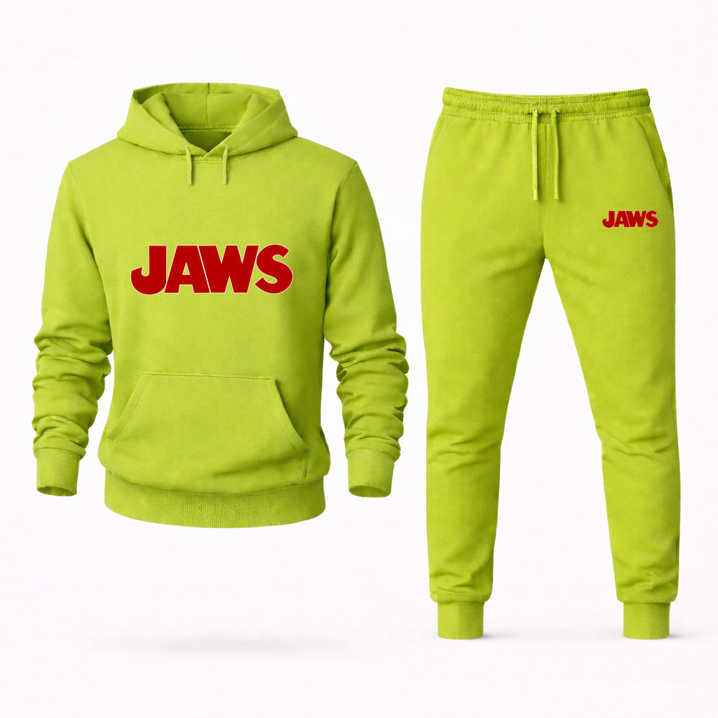 Jaws Hoodie and Joggers Set - Lime Green
