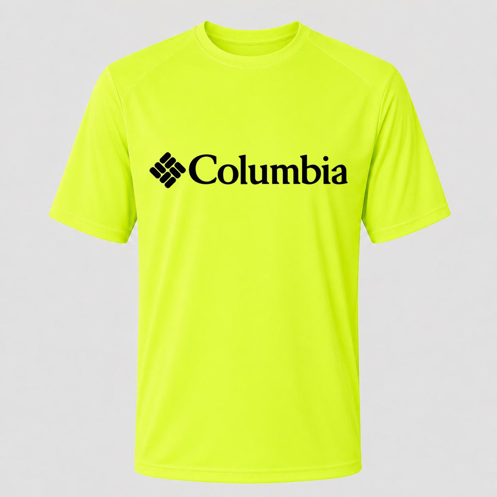 Men's Columbia Performance T-Shirt - Safety Green