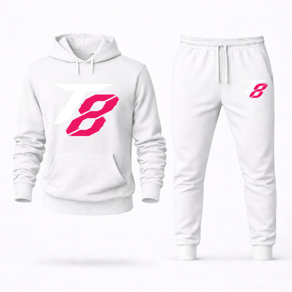 Tekken 8 White Hoodie and Joggers Set - White