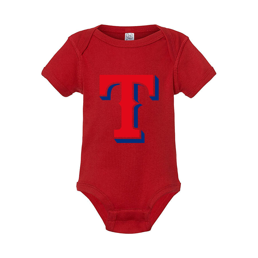 Texas Rangers Baby Romper Onesie - Red