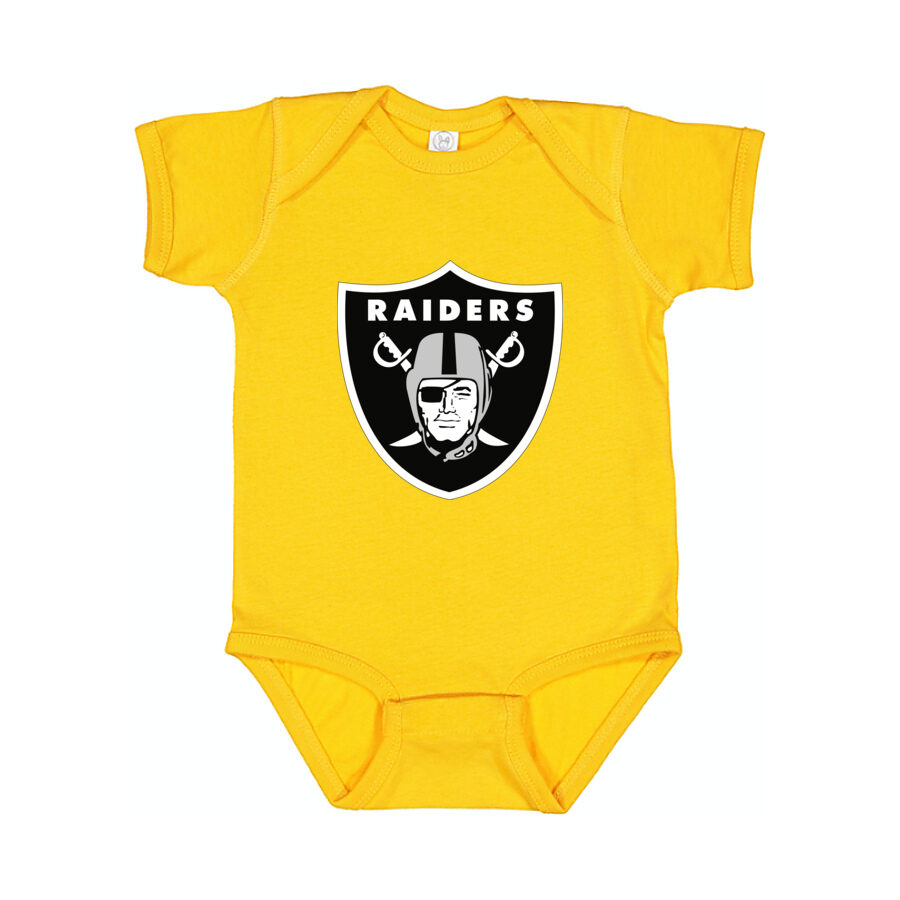 Las Vegas Raiders Baby Romper Onesie - Yellow