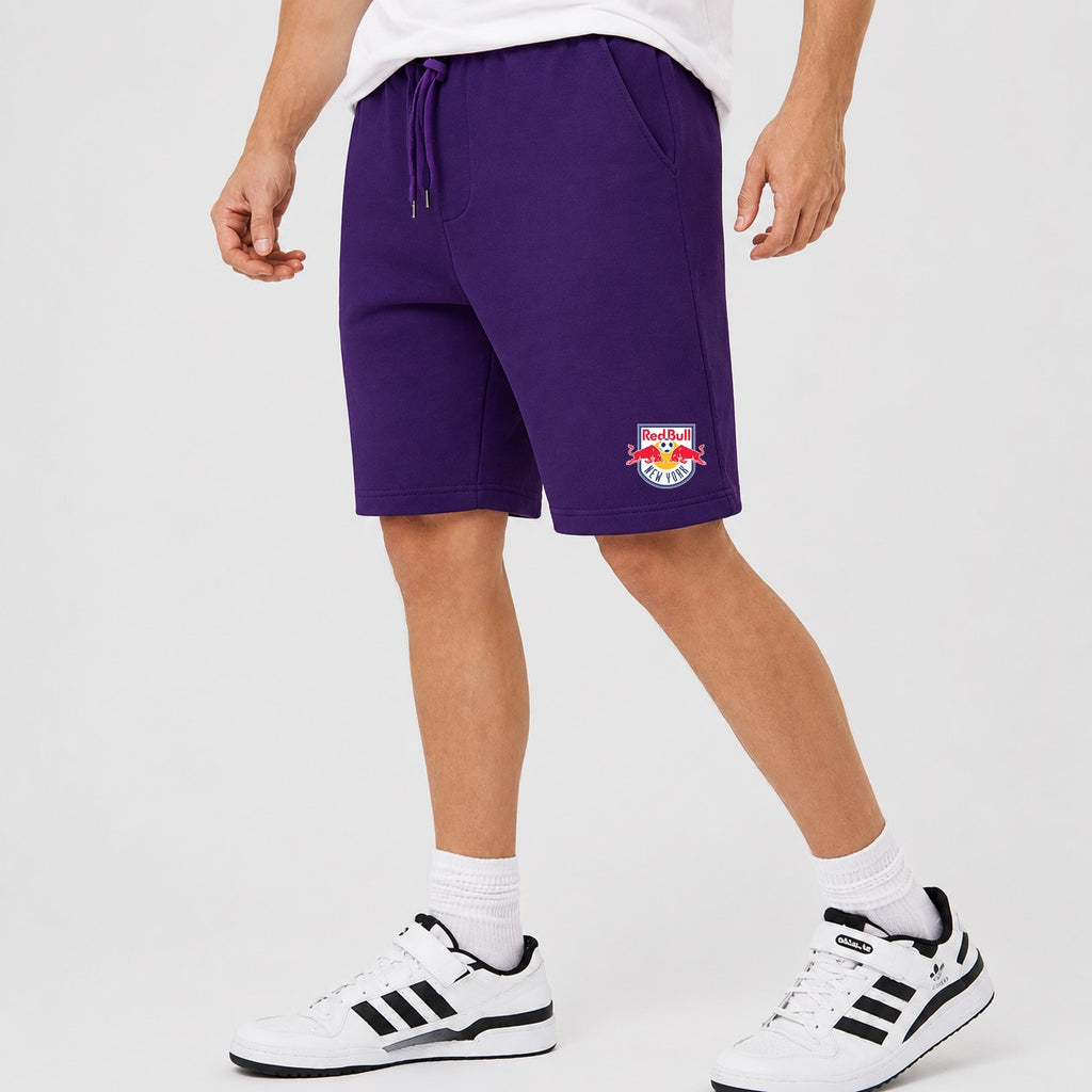 Men's New York Red Bulls logo Cotton Shorts - Purple