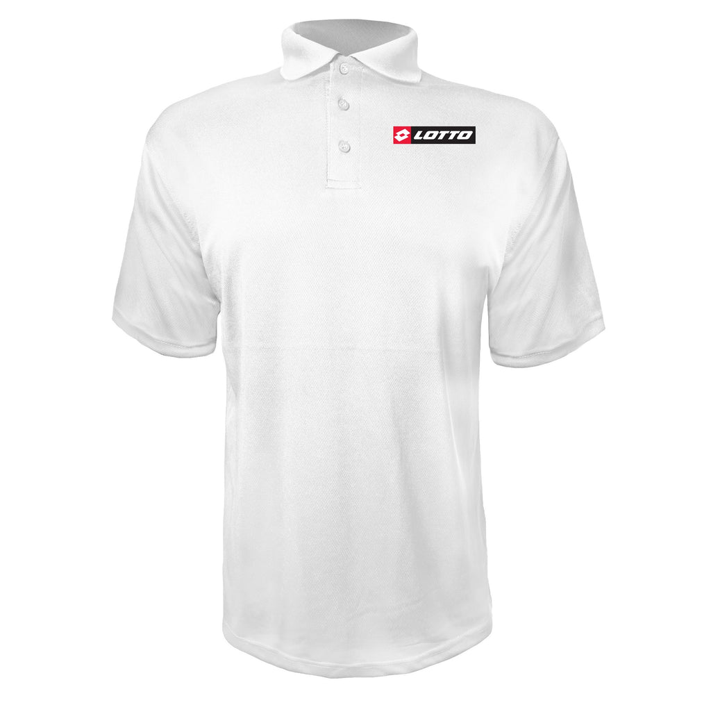 Lotto men's polyester polo in White