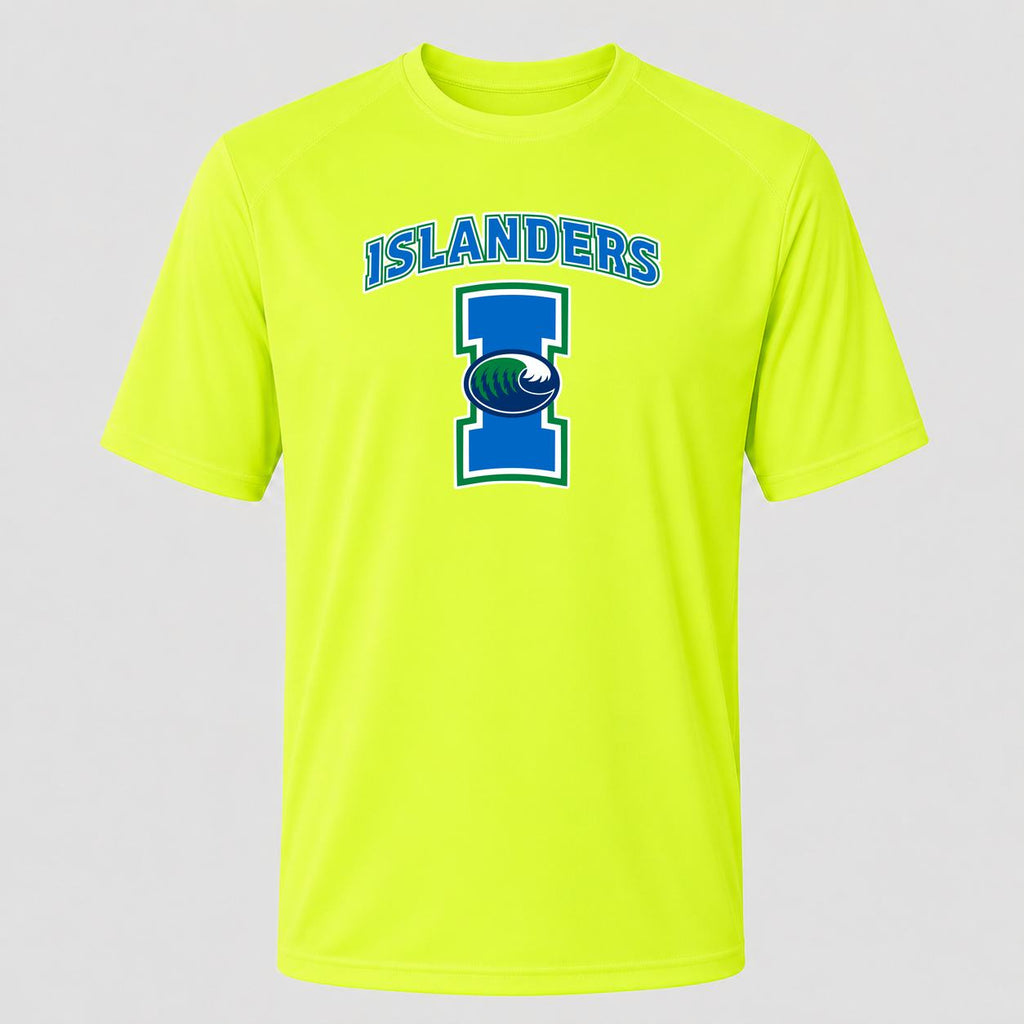 Men's Texas Am Cc Islanders Performance T-Shirt - Safety Green