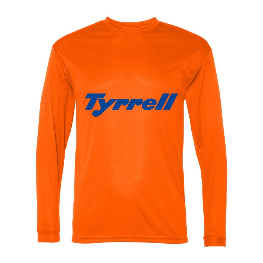 Men's Tyrrell Polyester Long Sleeve T-Shirt - Safety Orange