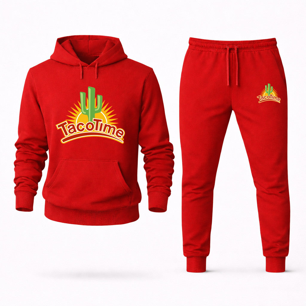 TacoTime Hoodie and Joggers Set - Red