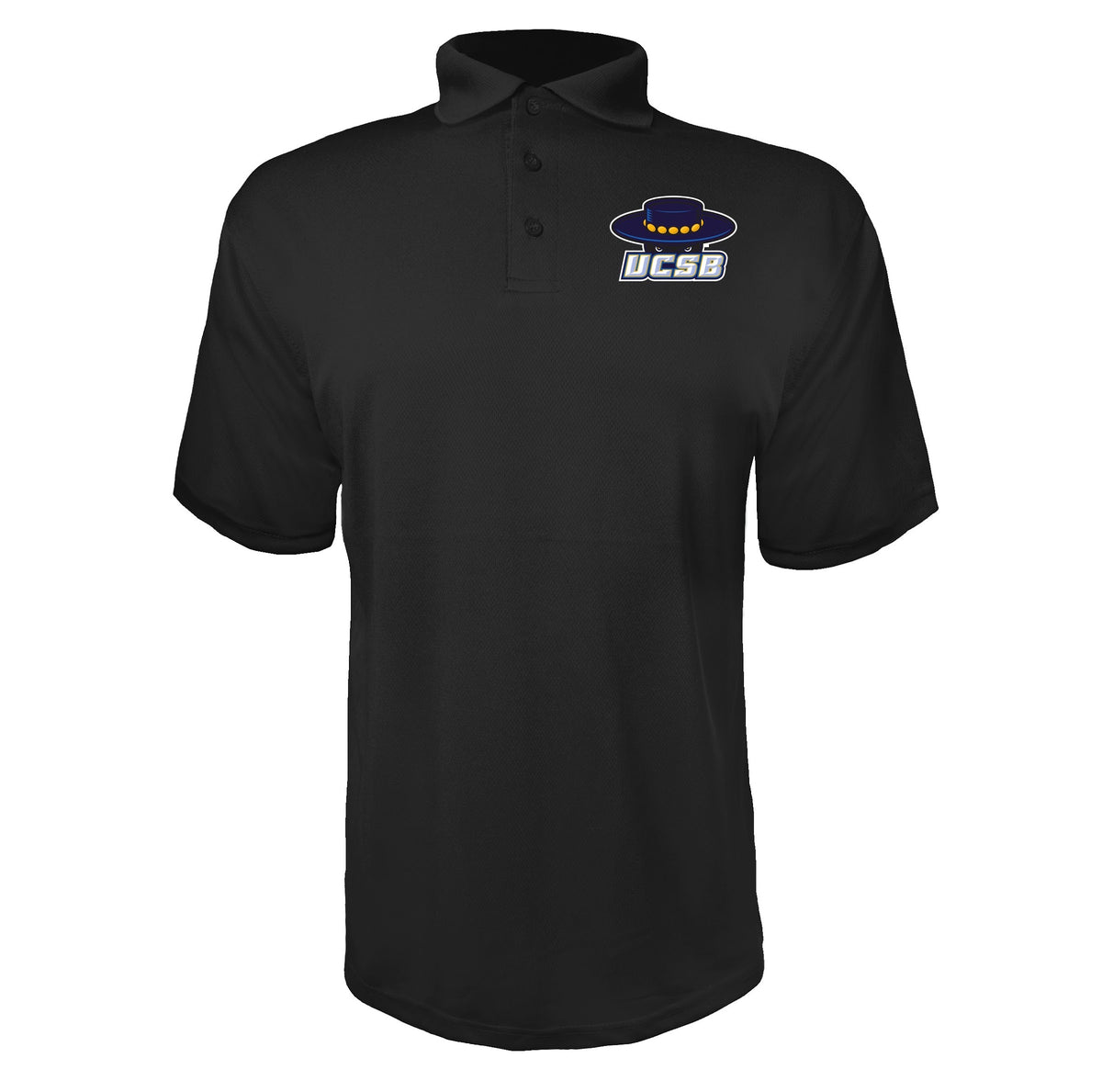 UCSB Gauchos Black polyester polo