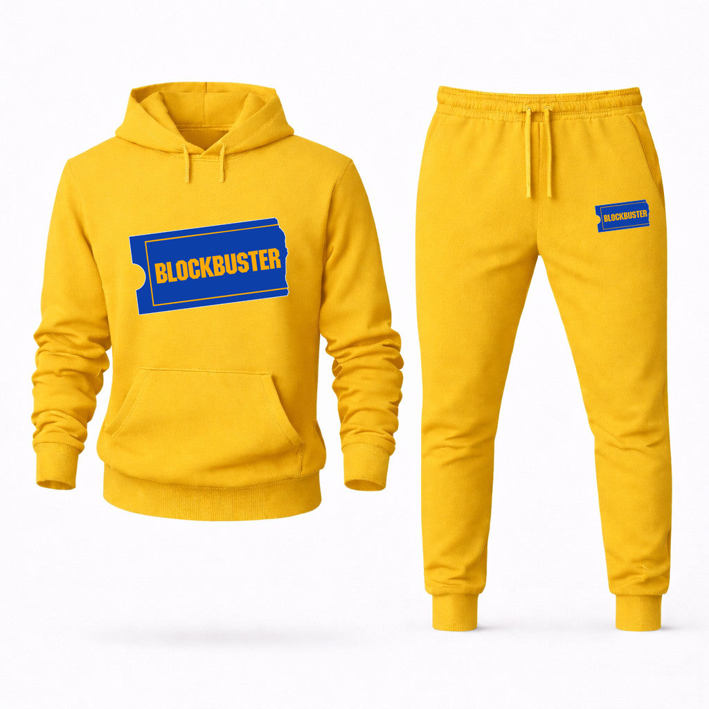 Blockbuster Hoodie and Joggers Set - Yellow
