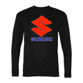 Men's Suzuki Polyester Long Sleeve T-Shirt - Black