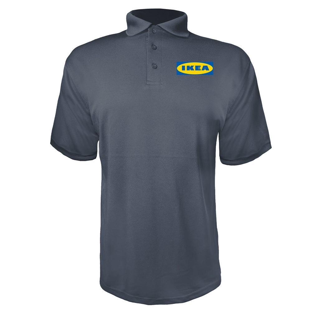 IKEA men's polyester polo in Charcoal