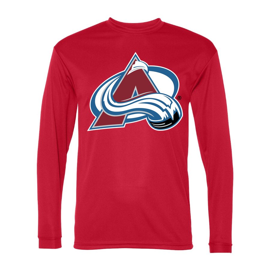 Men's Colorado Avalanche Polyester Long Sleeve T-Shirt - Red