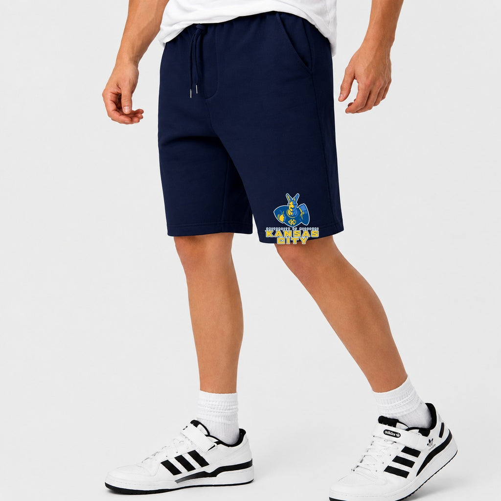 Men's UMKC Kangaroos Logo Cotton Shorts - Navy