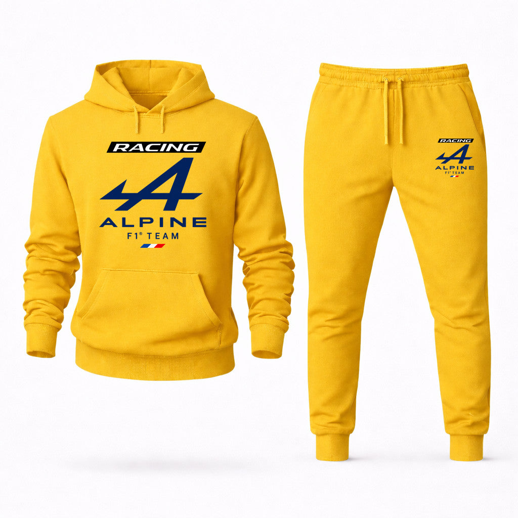 Alpine F1 Team Hoodie and Joggers Set - Yellow