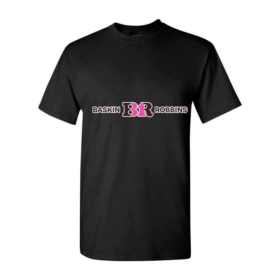 Men's Baskin R񃺻ins Logo Cotton T-Shirt - Black