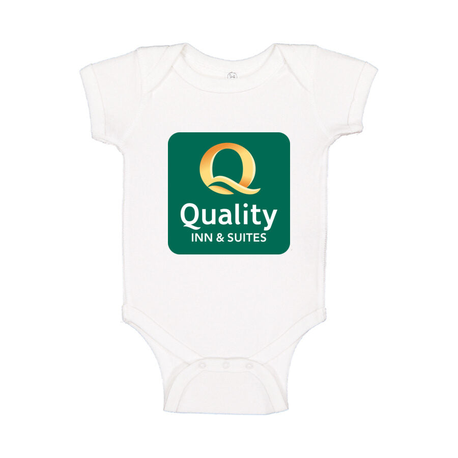 Quality Inn & Suites Baby Romper Onesie - White