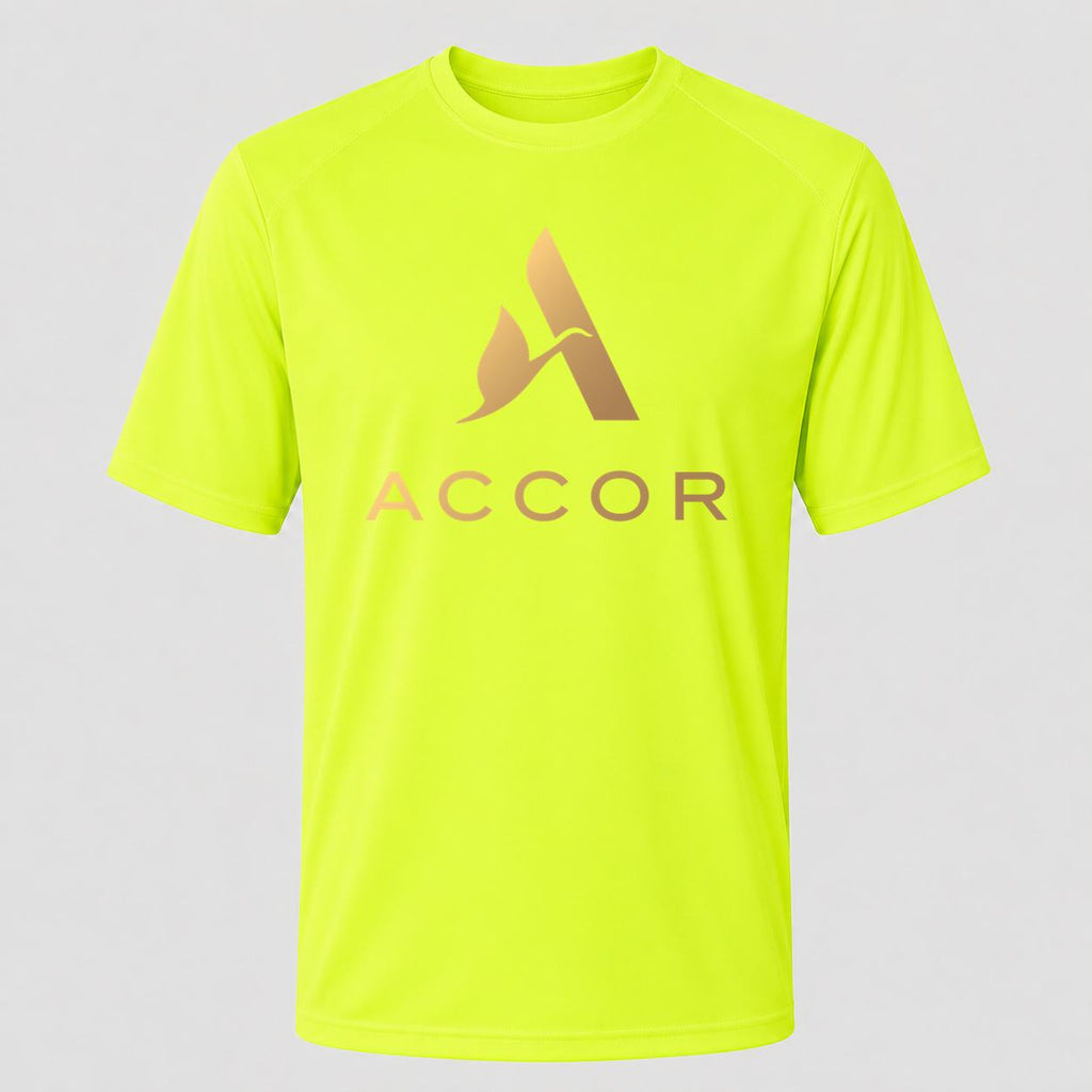 Men's Accor Performance T-Shirt - Safety Green