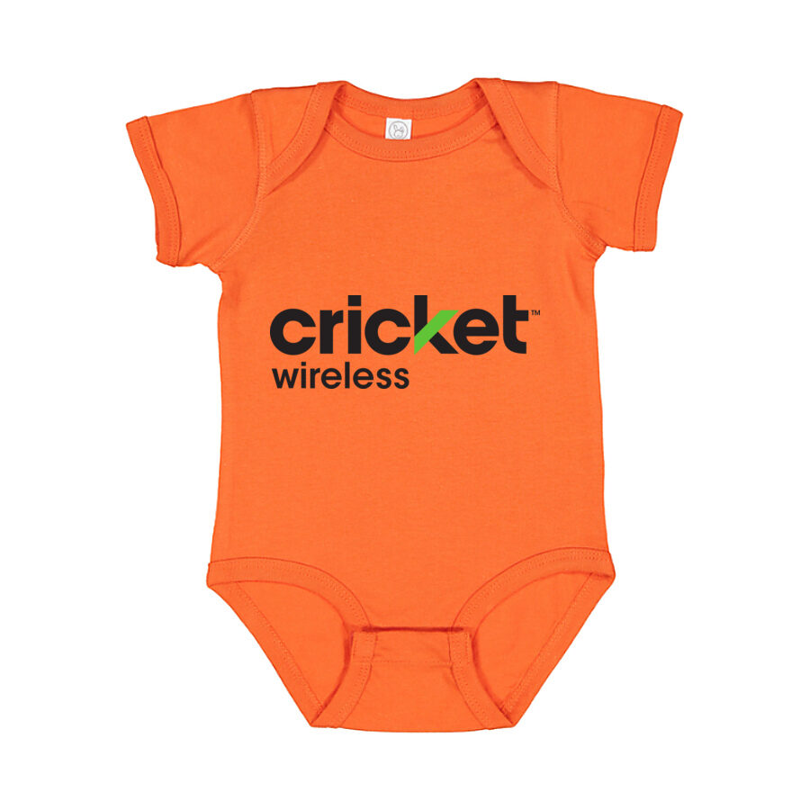 Cricket Wireless Baby Romper Onesie - Orange