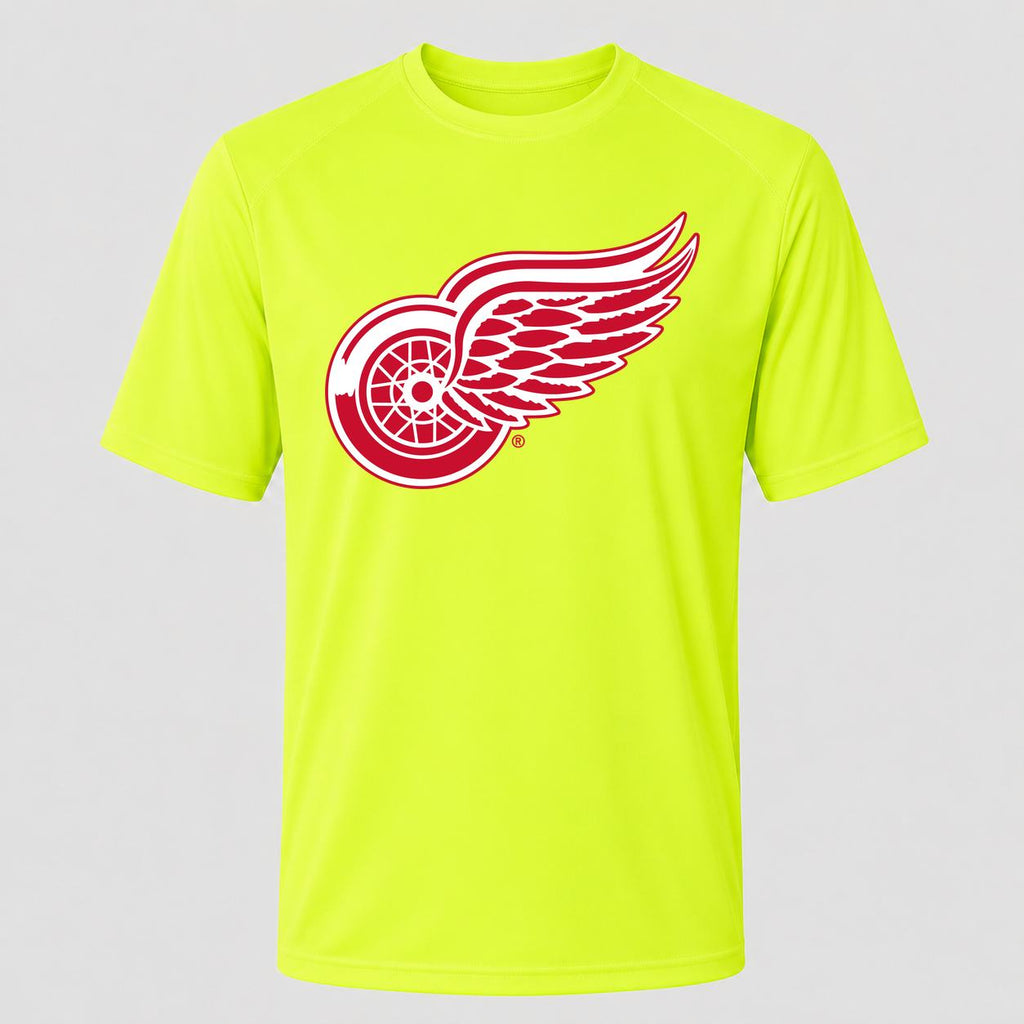 Men's Detroit Red Wings Performance T-Shirt - Safety Green