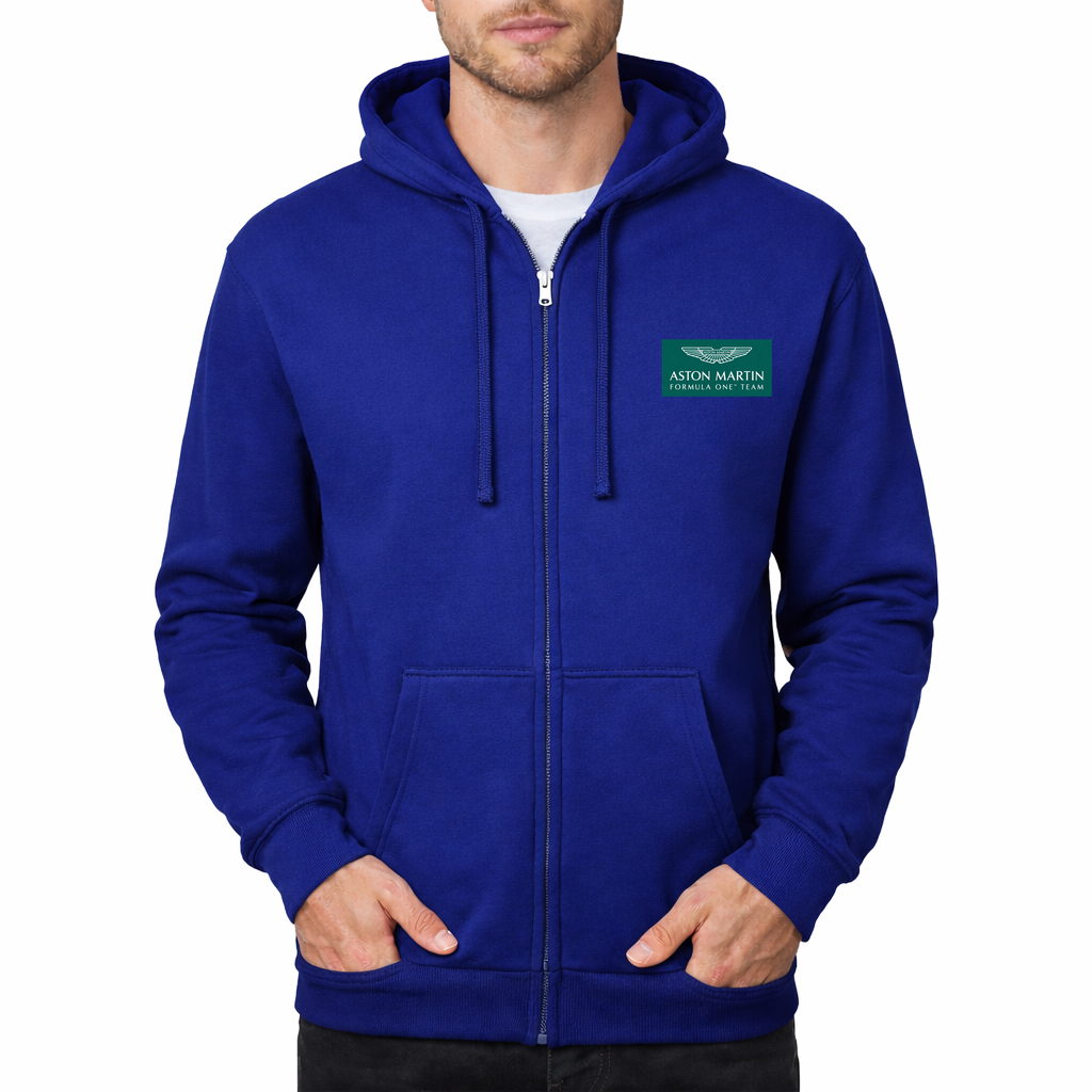Men's Aston Martin Formula One Team Zipper Hoodie - Royal Blue