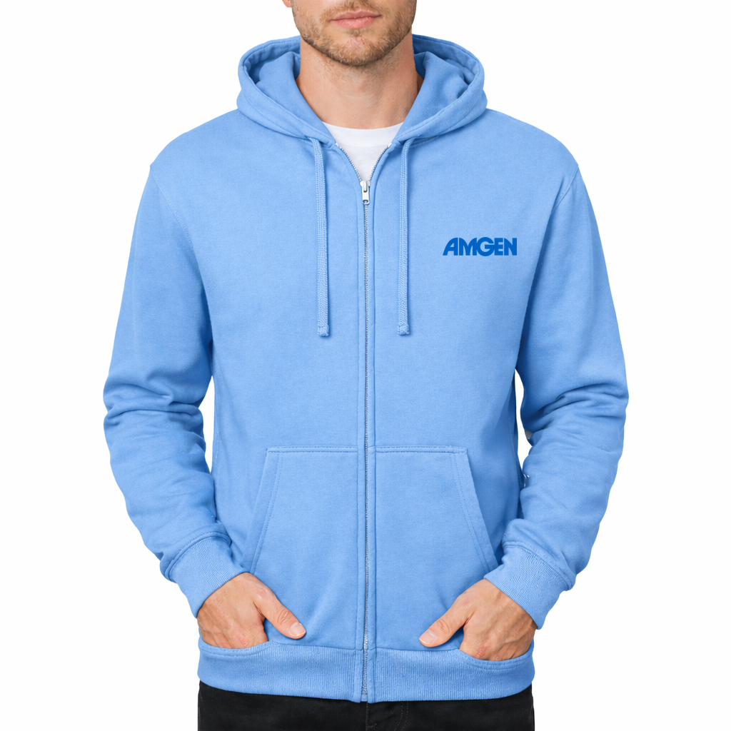 Amgen Zipper Hoodie - Sky Blue