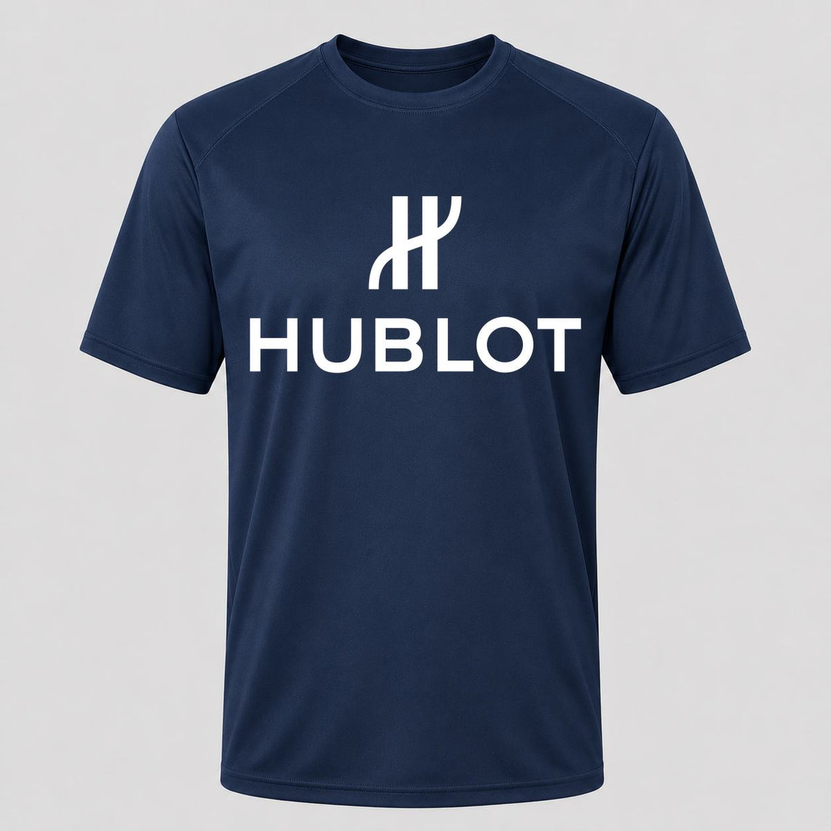 Men's Hublot White Performance T-Shirt - Navy