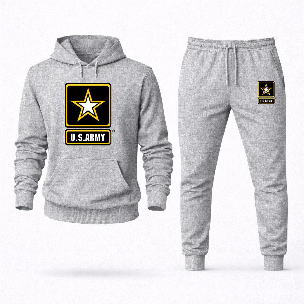 U.S. Army Hoodie and Joggers Set - Grey