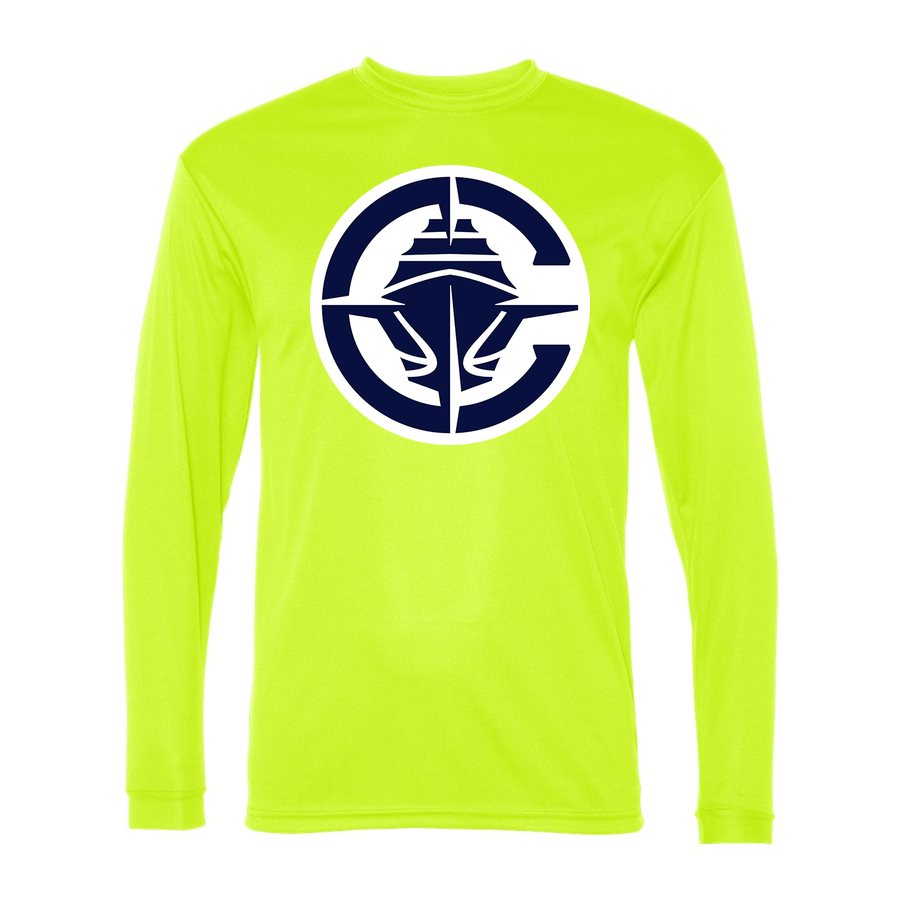 Men's Los Angeles Clippers Polyester Long Sleeve T-Shirt - Safety Yellow