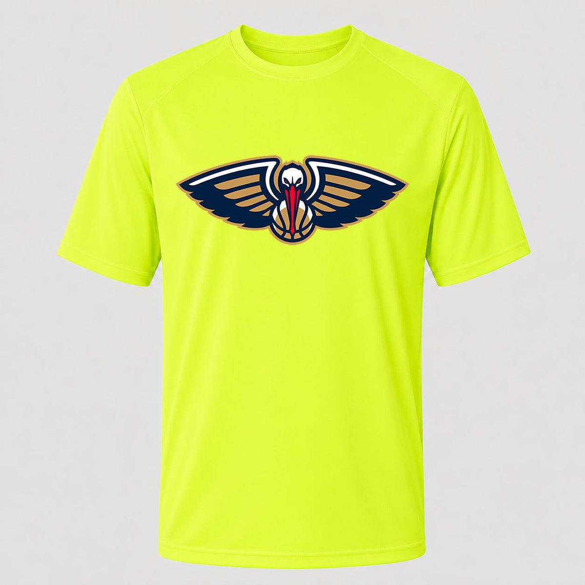 Men's New Orleans Pelicans Performance T-Shirt - Safety Green
